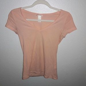💛💕Peach V-Neck T-Shirt💛💕